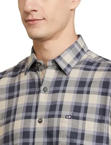 Arrow Sport DK. Blue Casual Shirt (ASAEOSH1503_40)