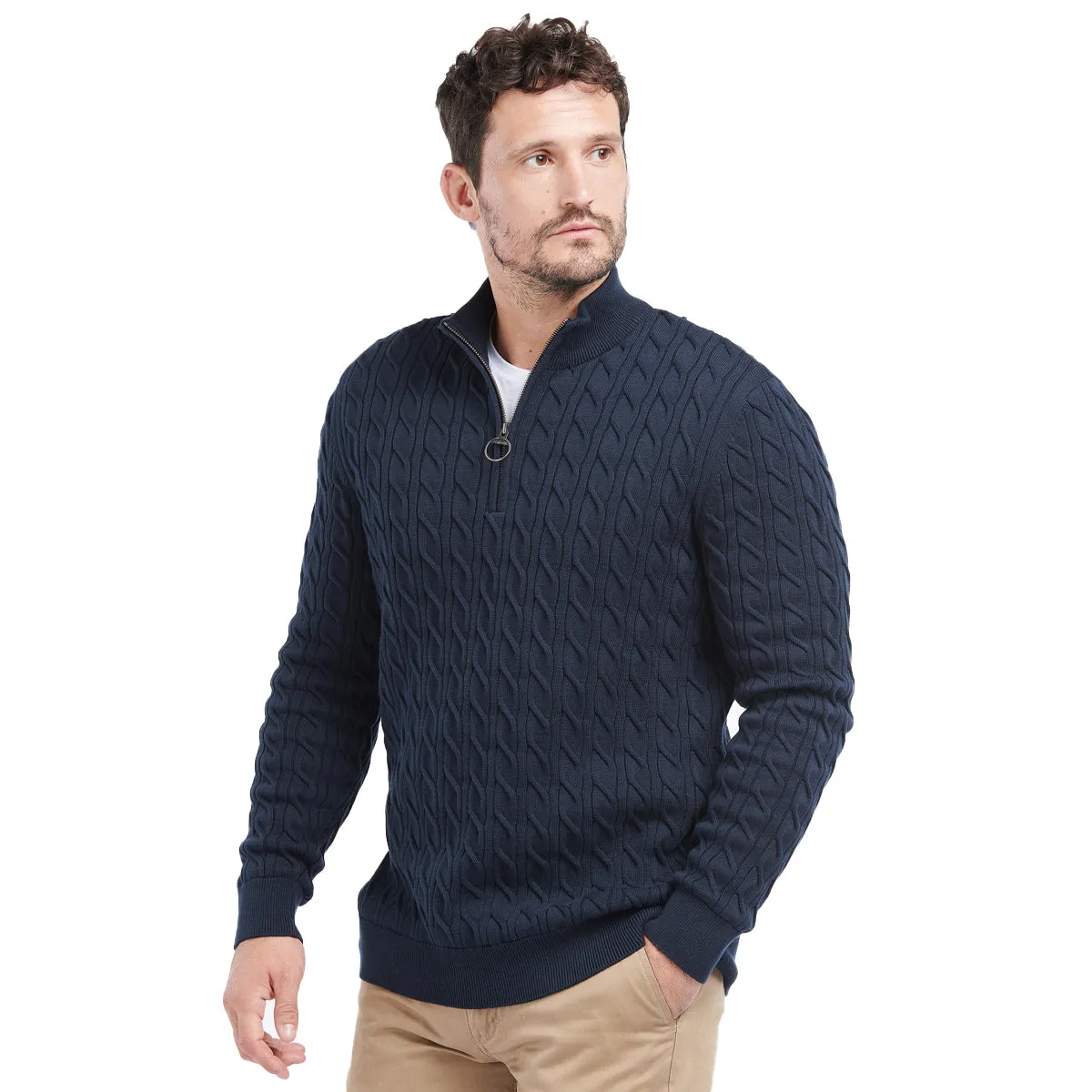 Barbour Men's Cable Knit Half Zip