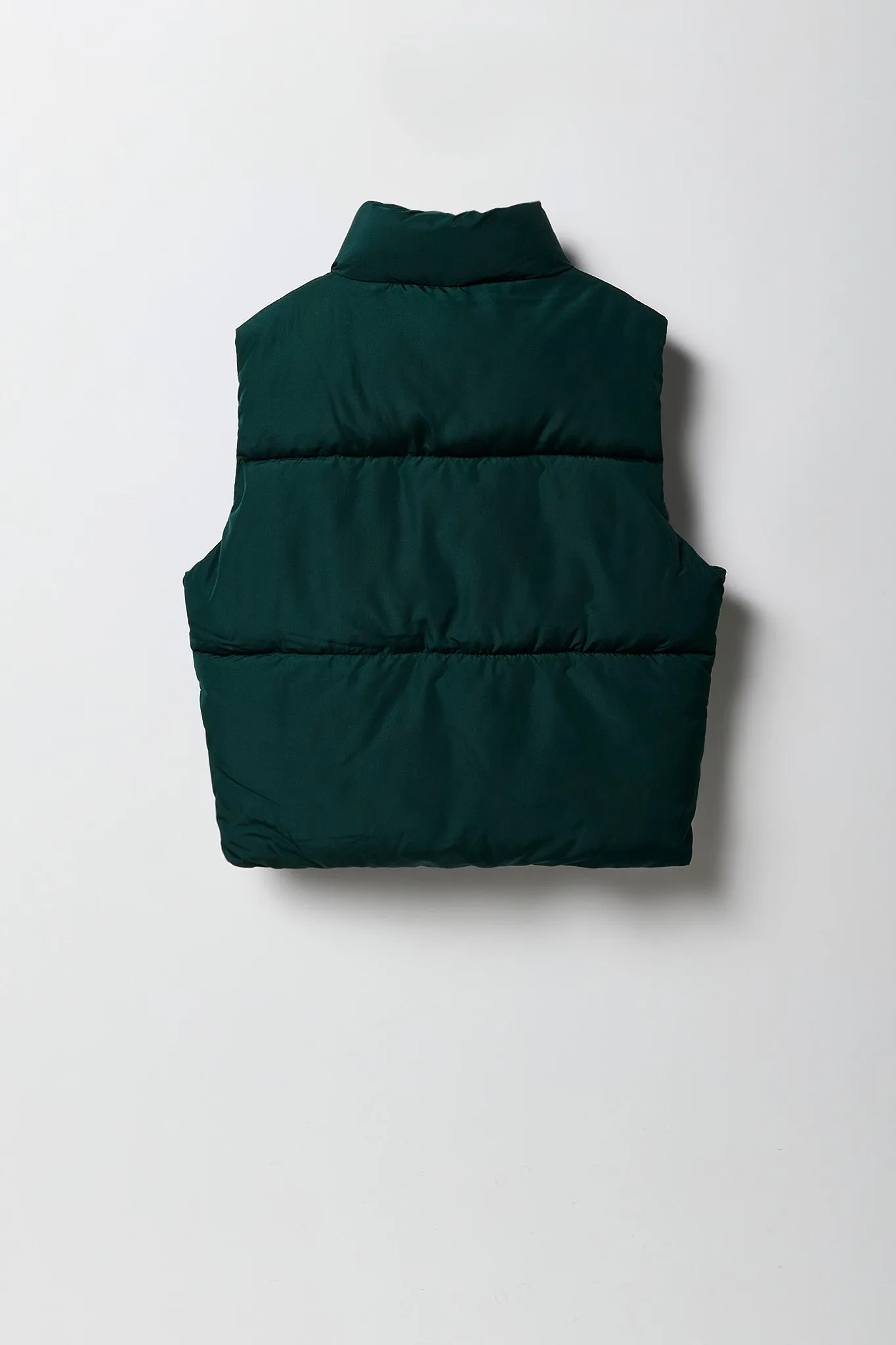 Boys Mock Neck Puffer Vest