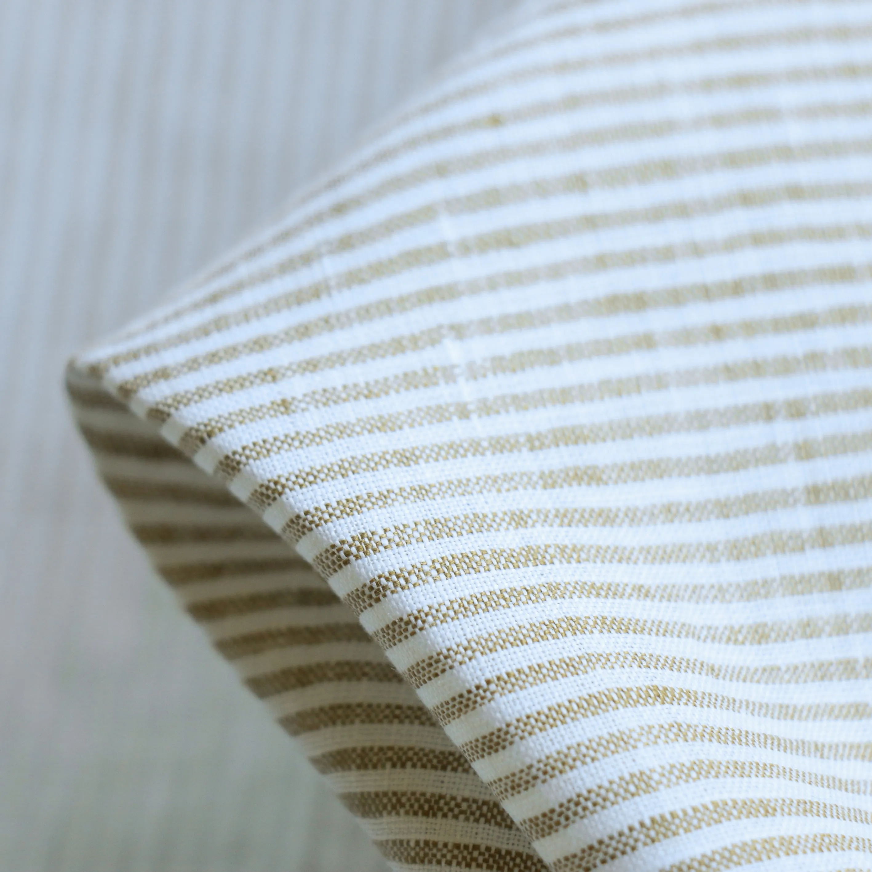 Elba Stripe Linen - Sage/White