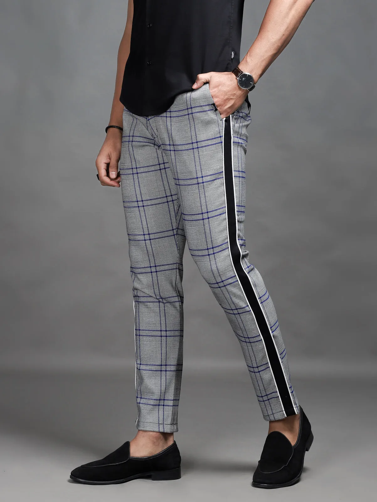 Glen Check Side Tape Pants