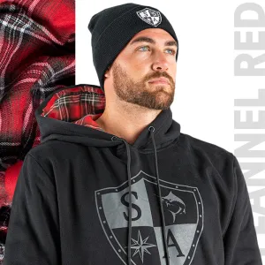 Inner Lined Hoodie | Flannel Red