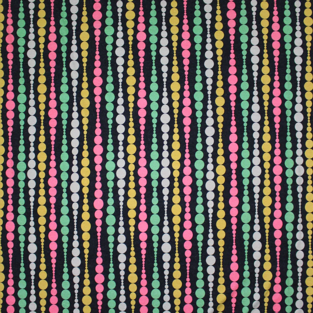 Italian 'beaded stripe' viscose/spandex knit