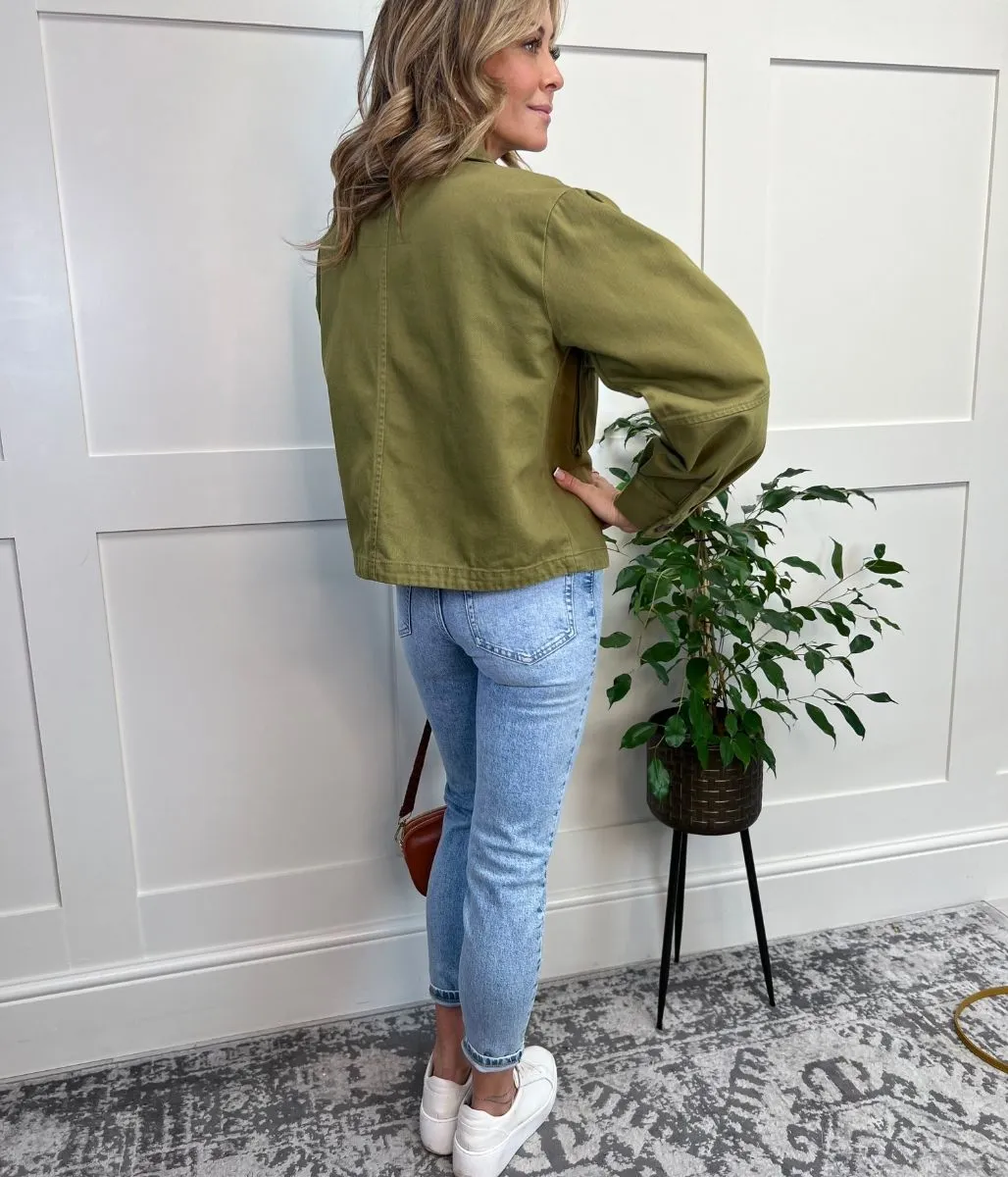 Khaki Relaxed Shacket