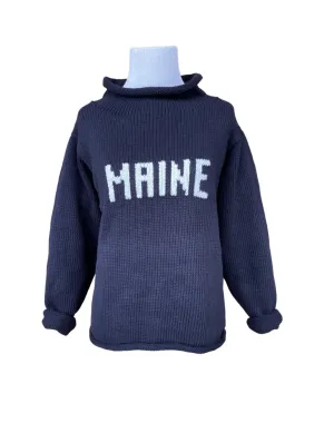 Ladies Navy Maine Sweater