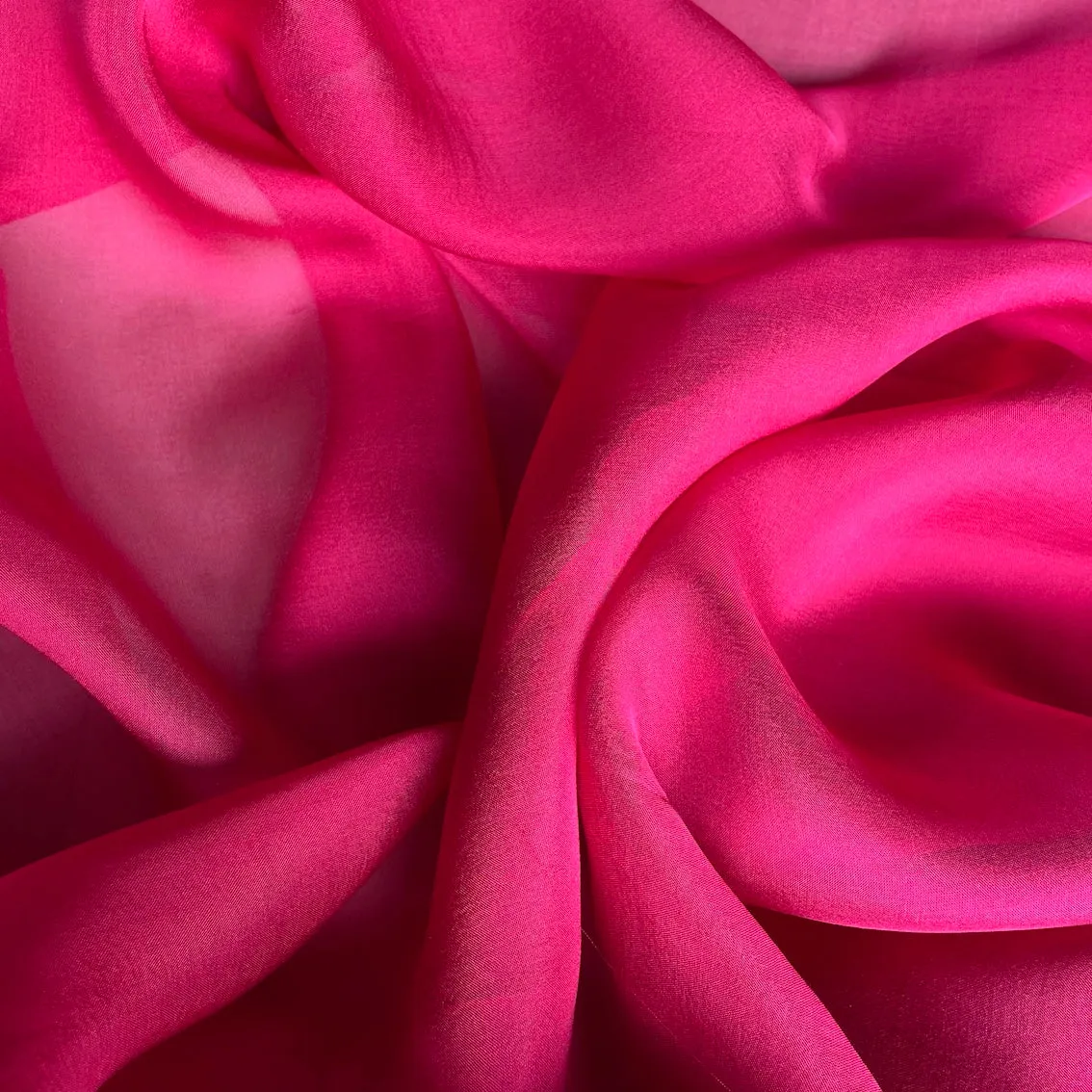 Lady Magenta Silk Chiffon