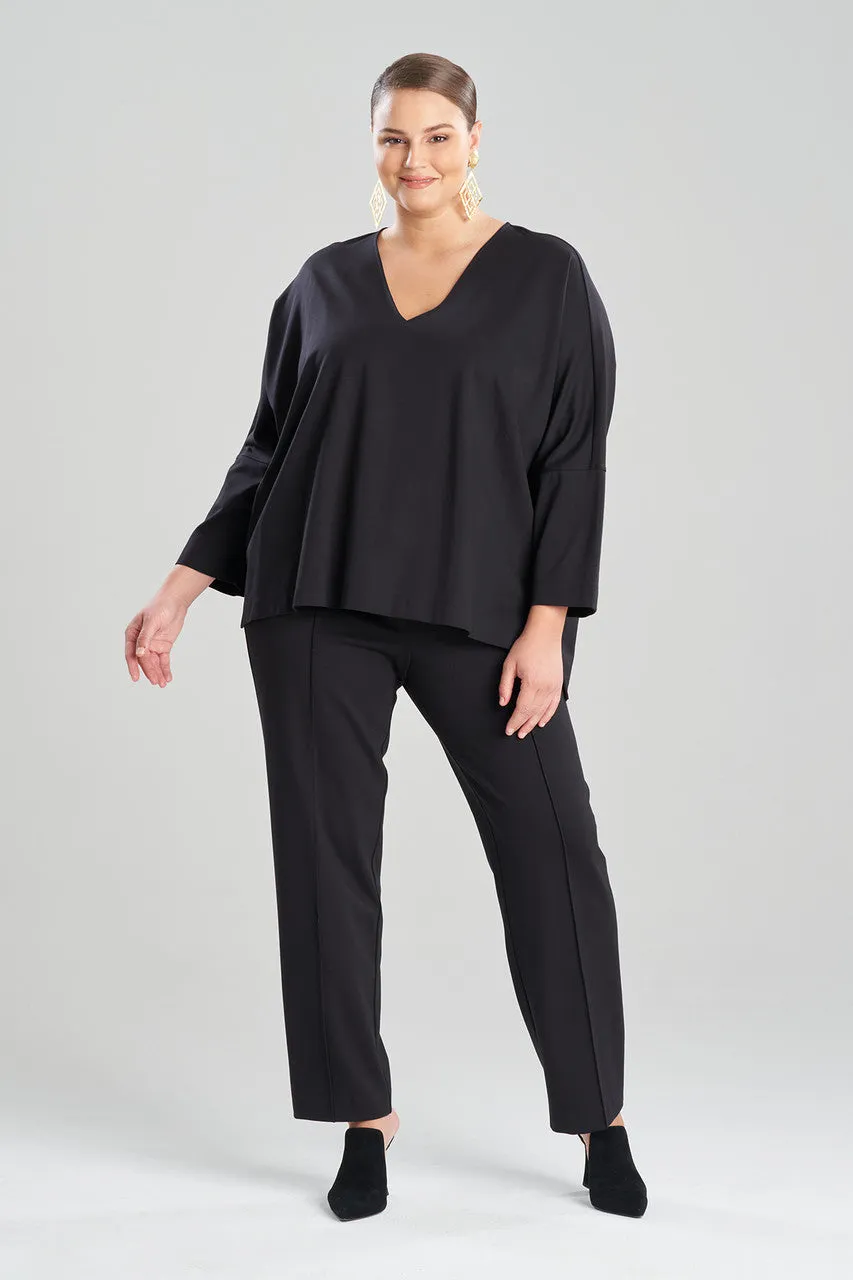 Light Weight Ponte V-Neck Tunic