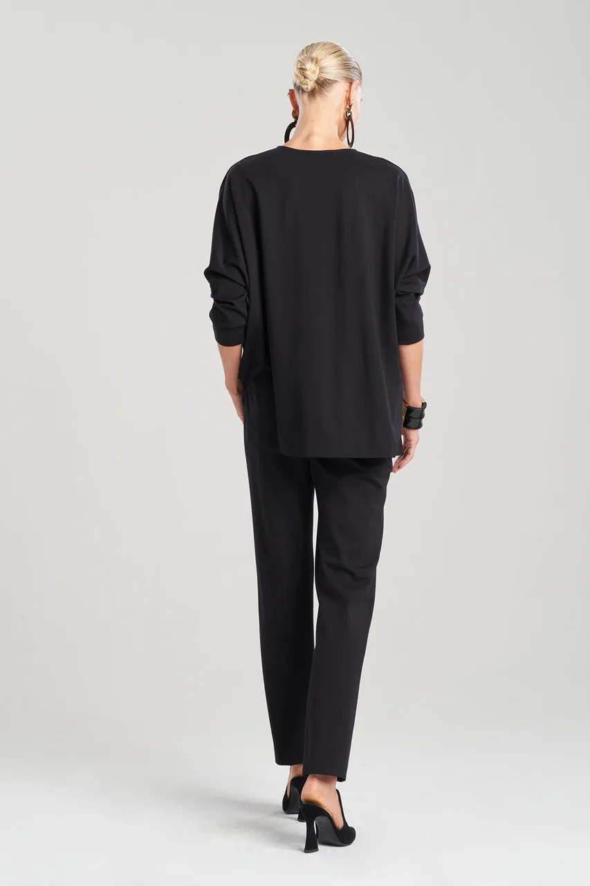 Light Weight Ponte V-Neck Tunic