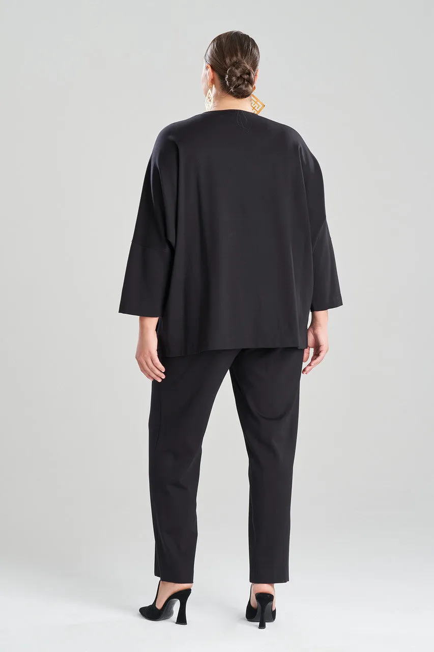 Light Weight Ponte V-Neck Tunic