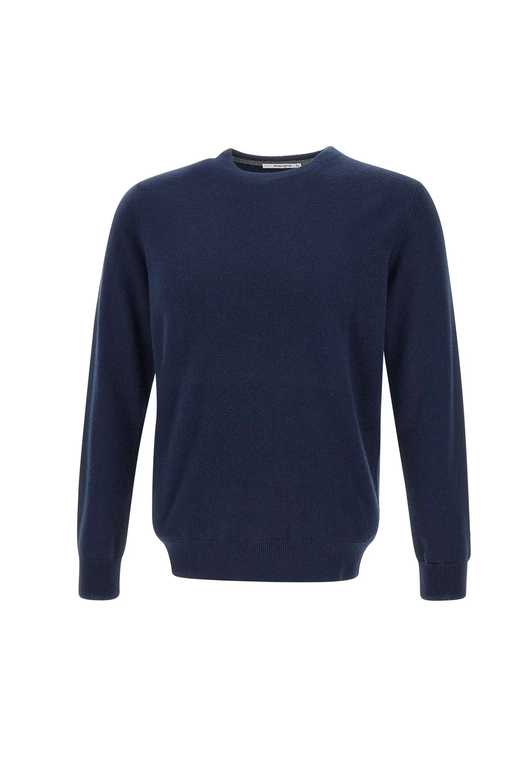 Men's Cashmere Wool Sweater in Midnight Blue