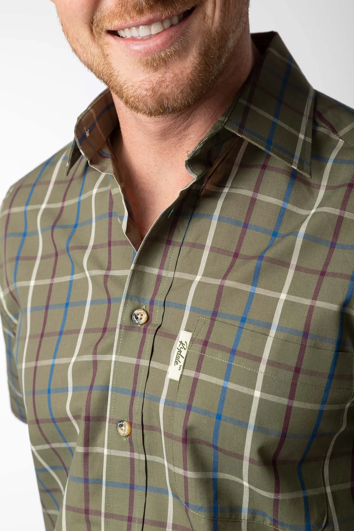 Men's Short Sleeved Check Shirt