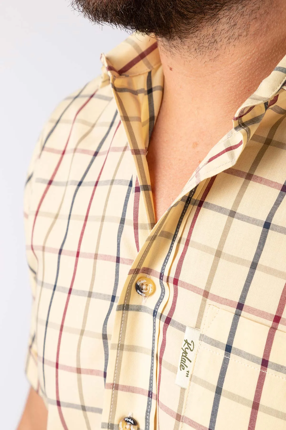 Men's Short Sleeved Check Shirt