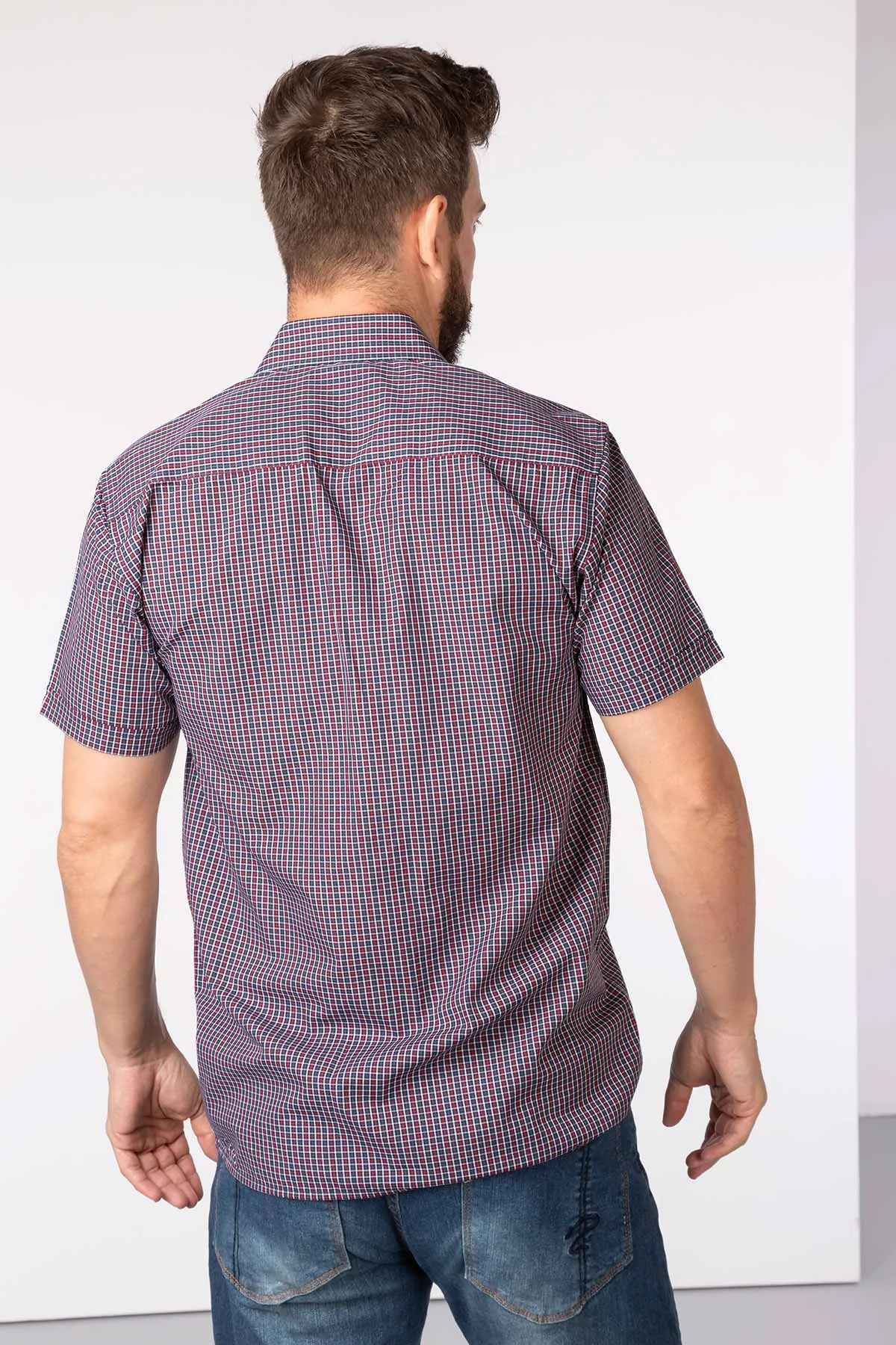 Men's Short Sleeved Check Shirt