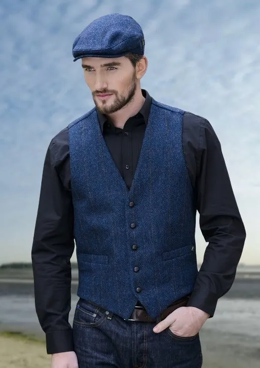 Mucros Tweed Waistcoat | Blue