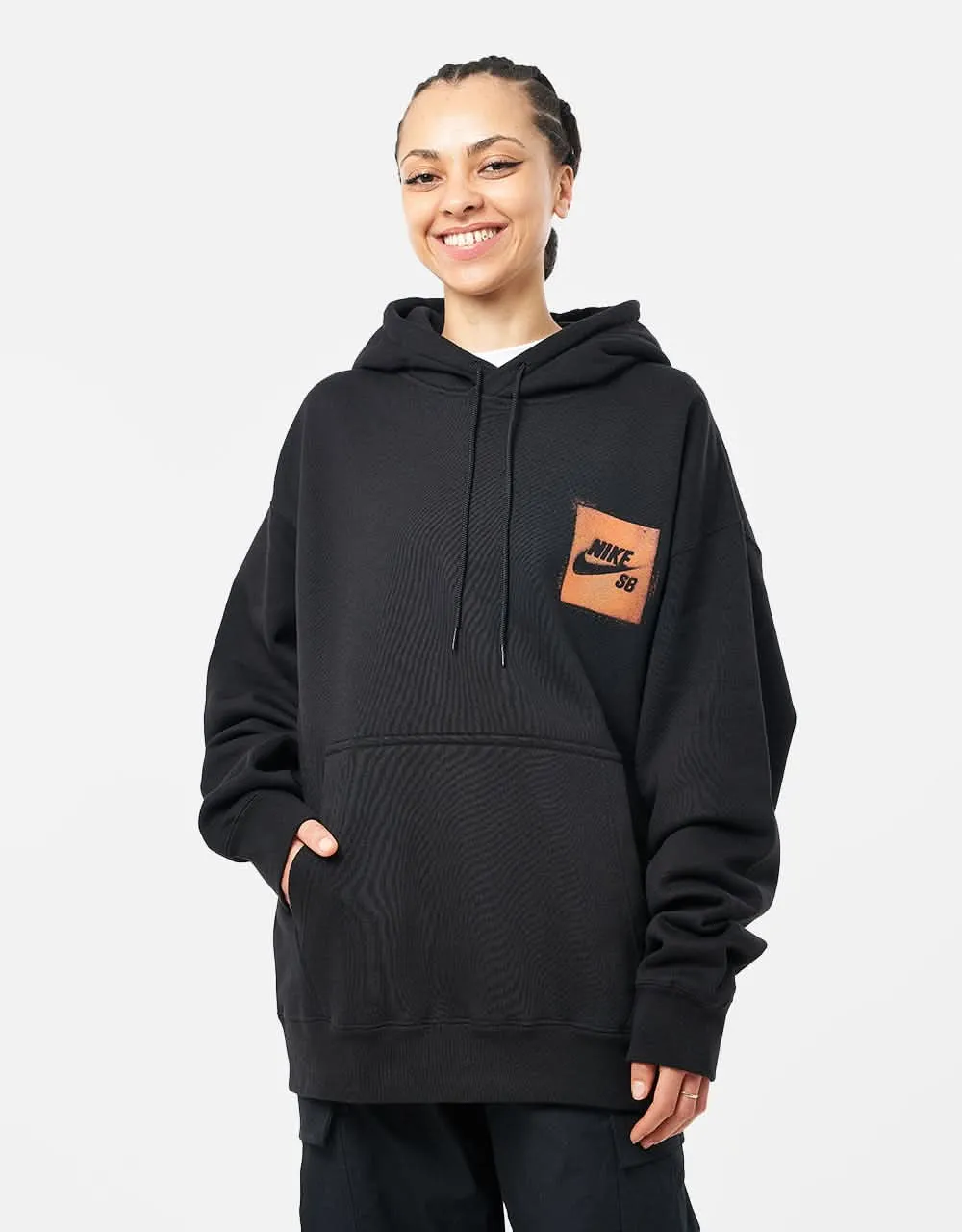 Nike SB Stencil Pullover Hoodie - Black