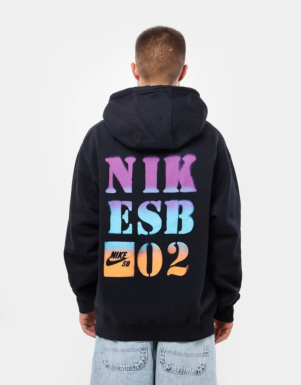 Nike SB Stencil Pullover Hoodie - Black