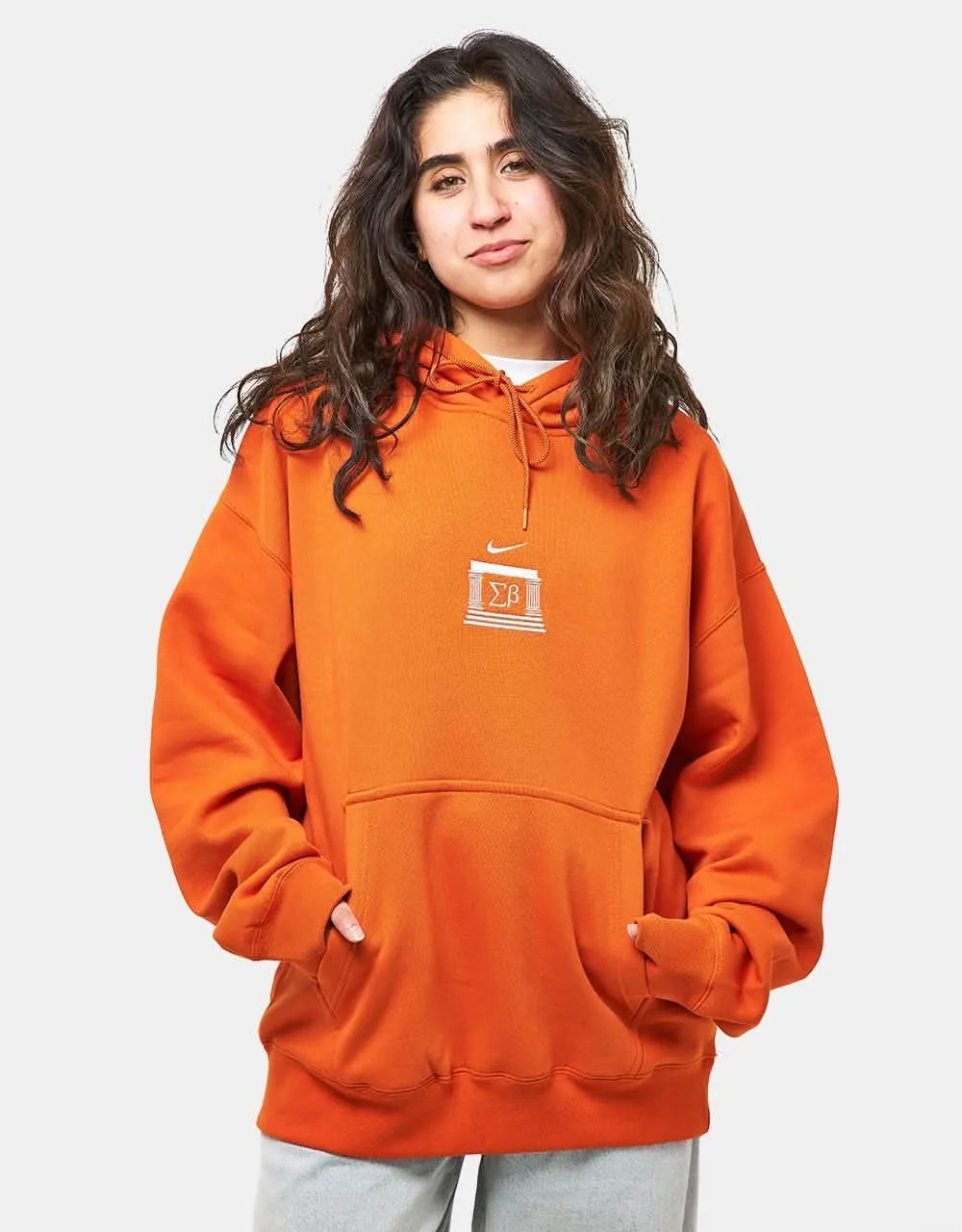 Nike SB Veikos GFX Pullover Hoodie - Campfire Orange/Light Bone