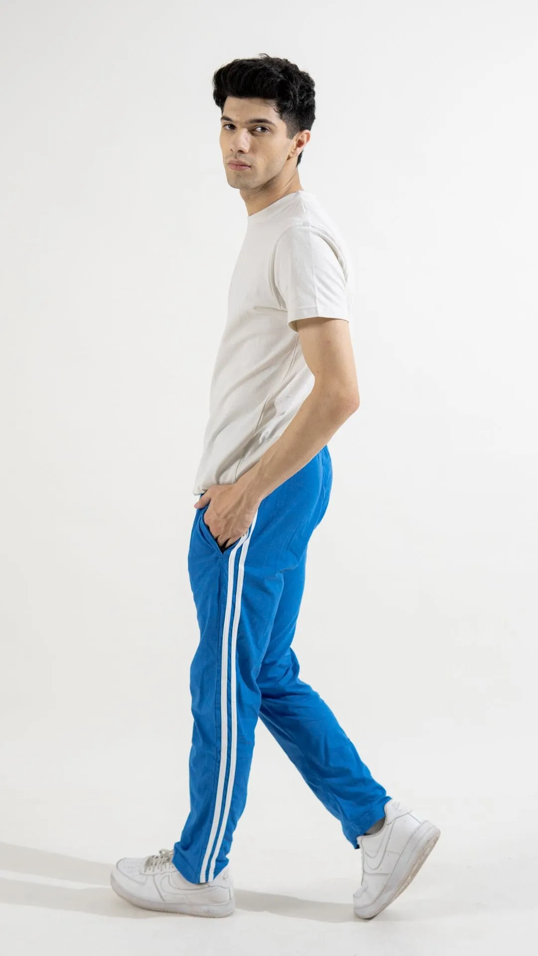 Polo Republica Essentials - Heavy Cotton Jersey Slim-Fit Lounge Pants with Sporty Side Stripes