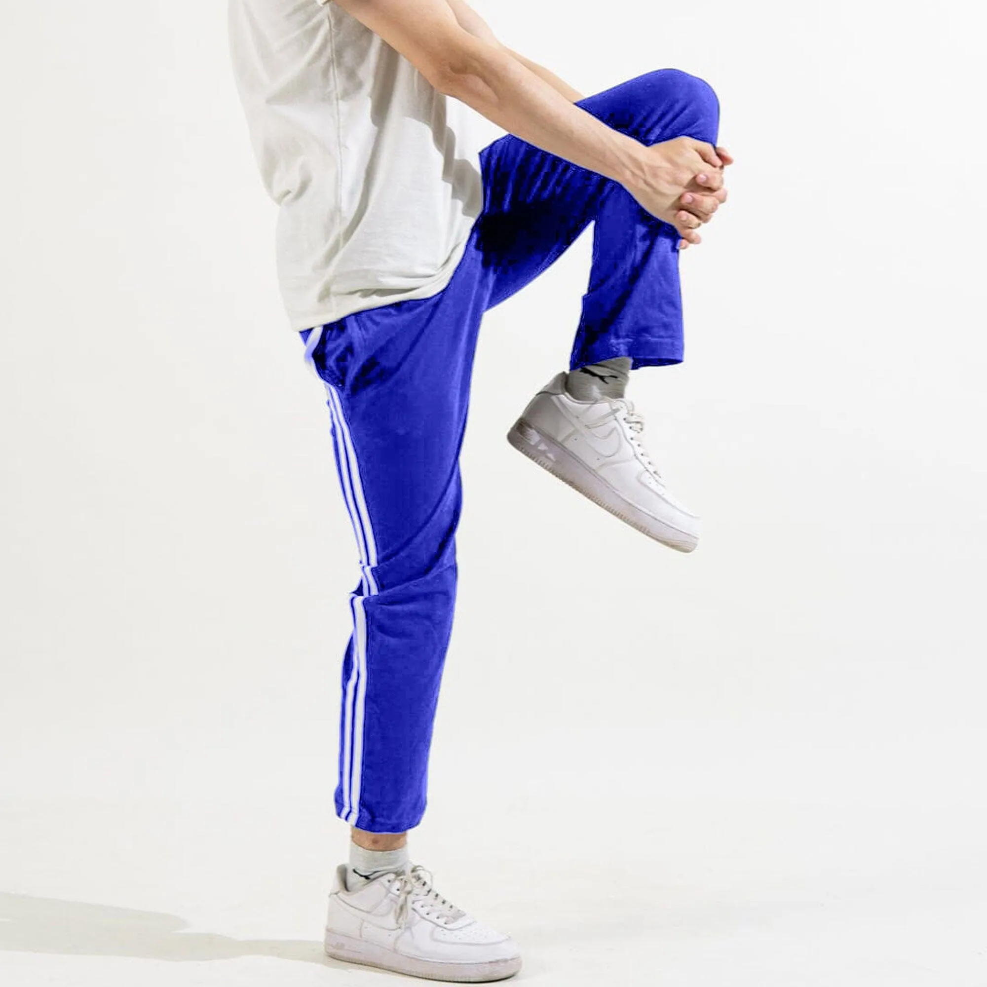 Polo Republica Essentials - Heavy Cotton Jersey Slim-Fit Lounge Pants with Sporty Side Stripes