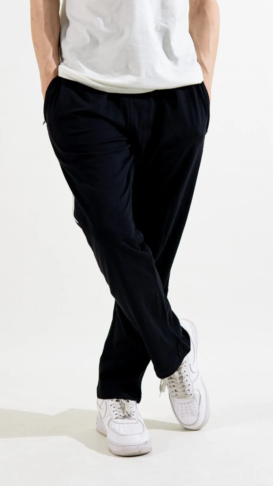 Polo Republica Essentials - Heavy Cotton Jersey Slim-Fit Lounge Pants with Sporty Side Stripes