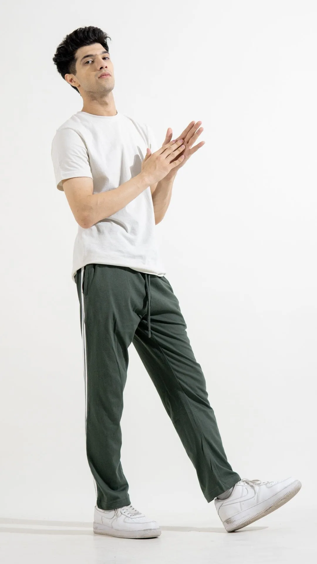 Polo Republica Essentials - Heavy Cotton Jersey Slim-Fit Lounge Pants with Sporty Side Stripes