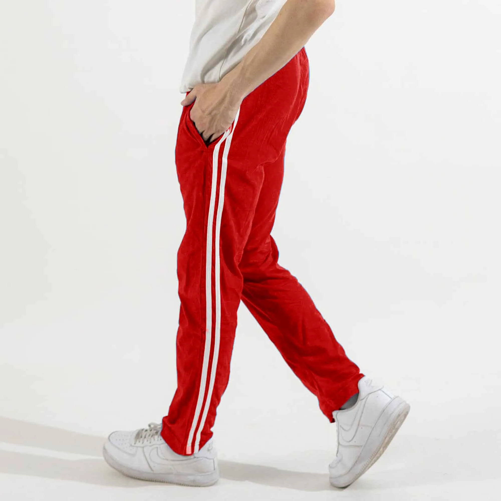 Polo Republica Essentials - Heavy Cotton Jersey Slim-Fit Lounge Pants with Sporty Side Stripes