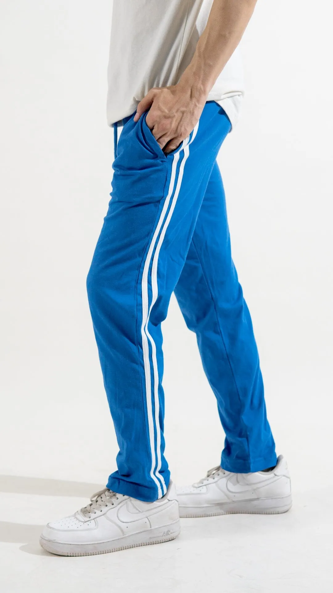 Polo Republica Essentials - Heavy Cotton Jersey Slim-Fit Lounge Pants with Sporty Side Stripes