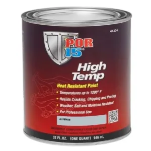 POR-15® 44304 Quart Aluminum High Temperature Paint