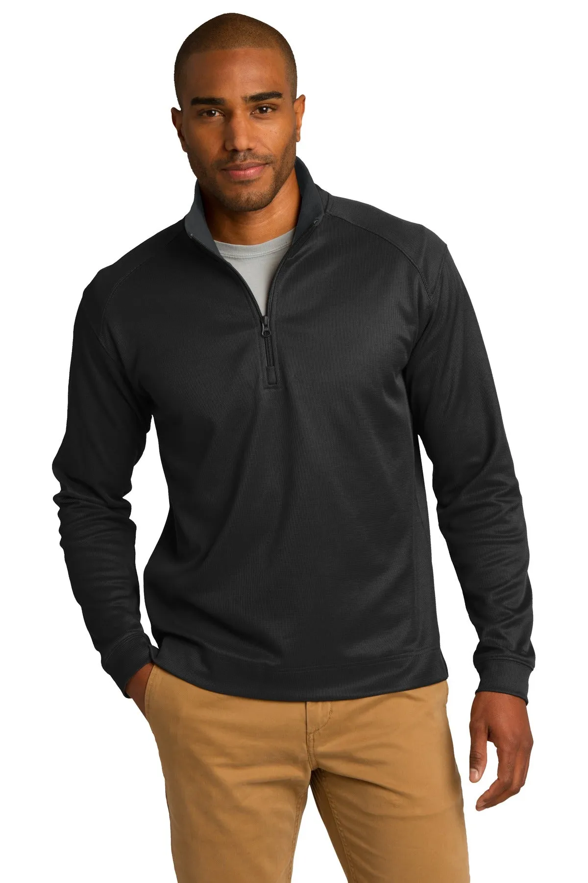 Port Authority® Vertical Texture 1/4-Zip Pullover. K805