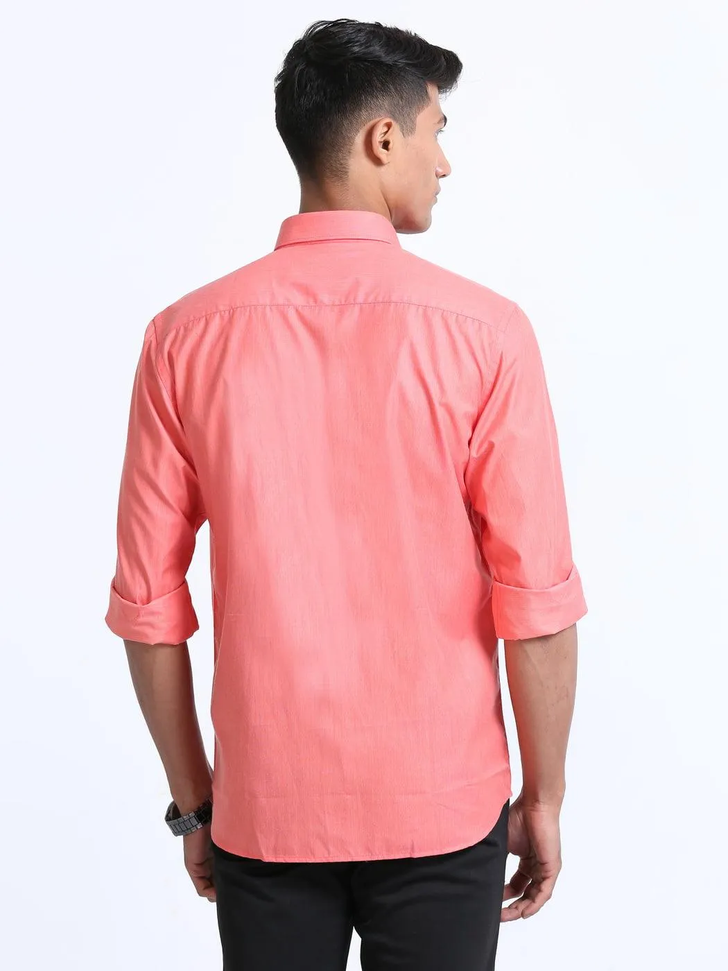 Premium Cotton Salmon Colour Shirt Full Sleeve