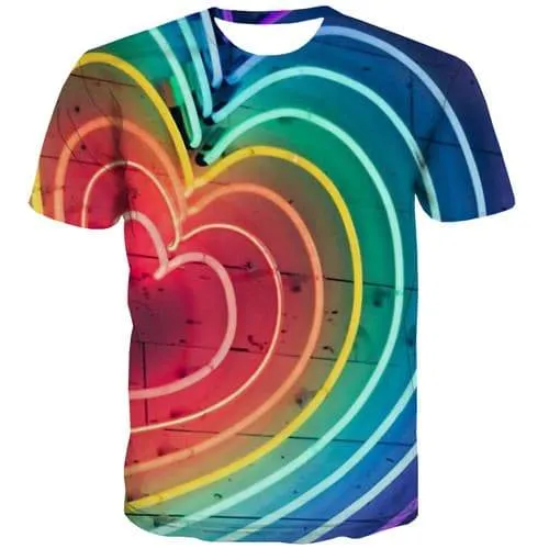 Psychedelic T-shirt Men Geometric T-shirts Graphic Flame T shirts Funny Galaxy Tshirts Novelty Harajuku T-shirts 3d Short Sleeve