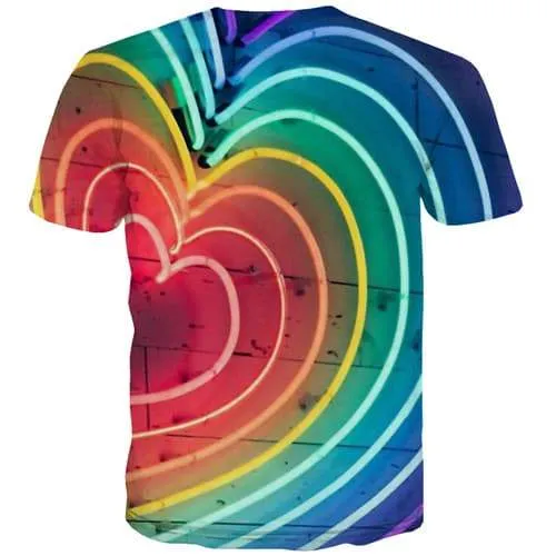 Psychedelic T-shirt Men Geometric T-shirts Graphic Flame T shirts Funny Galaxy Tshirts Novelty Harajuku T-shirts 3d Short Sleeve