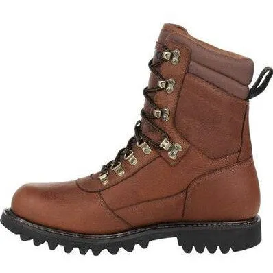 Rocky Men's Ranger 8" Soft Toe WP 800G Insulated Outdoor Boot Brown - RKS0438