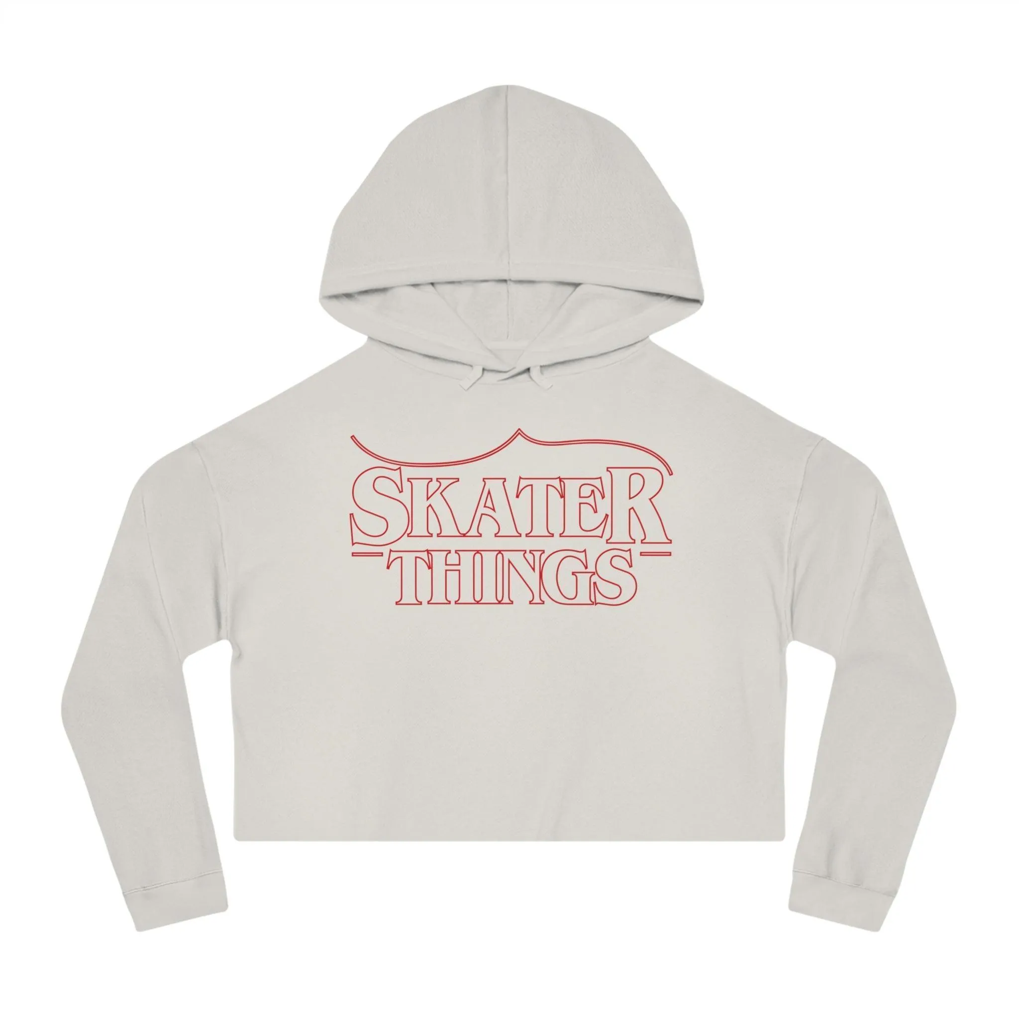 Skater Things Women’s Cropped Hooded Sweatshirt