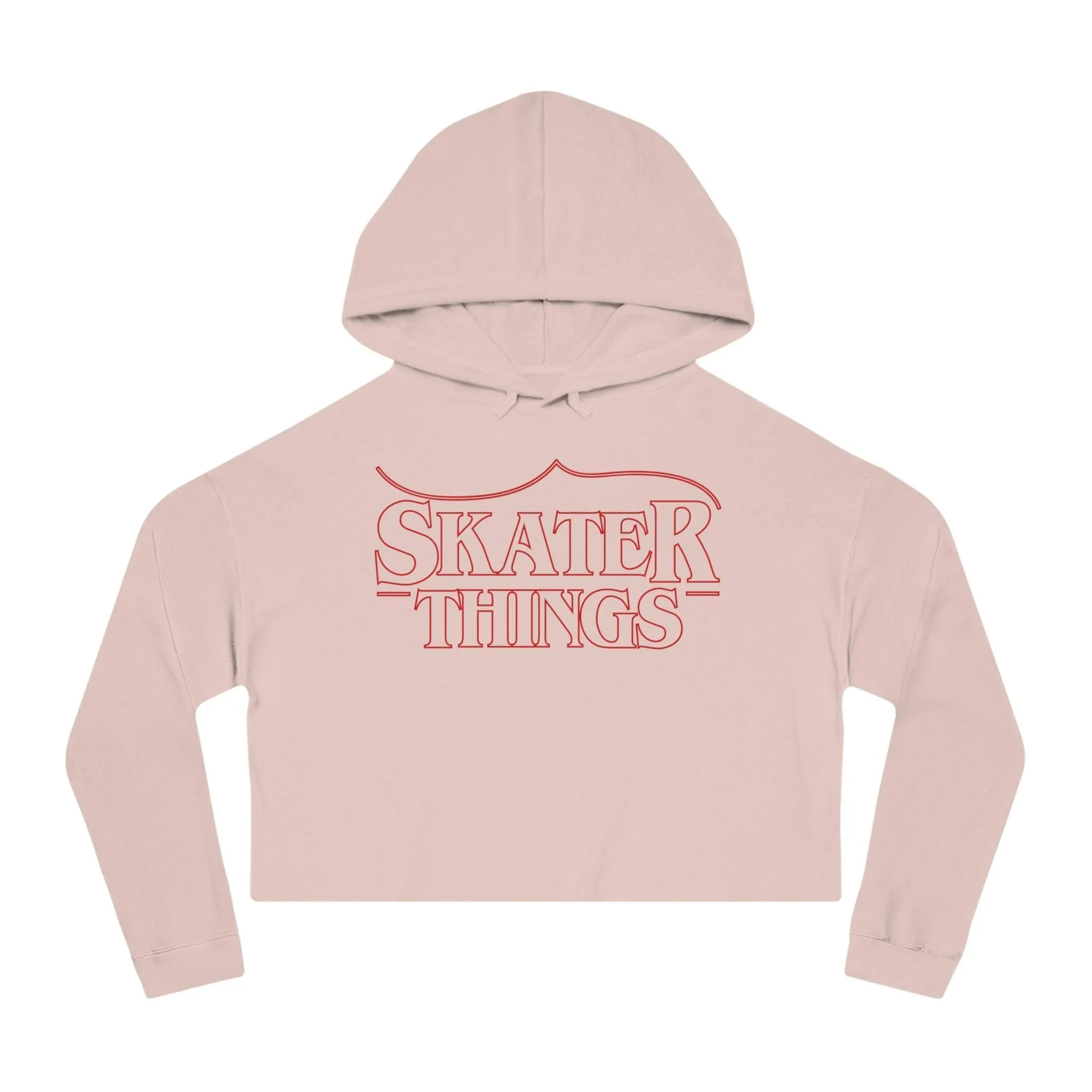 Skater Things Women’s Cropped Hooded Sweatshirt