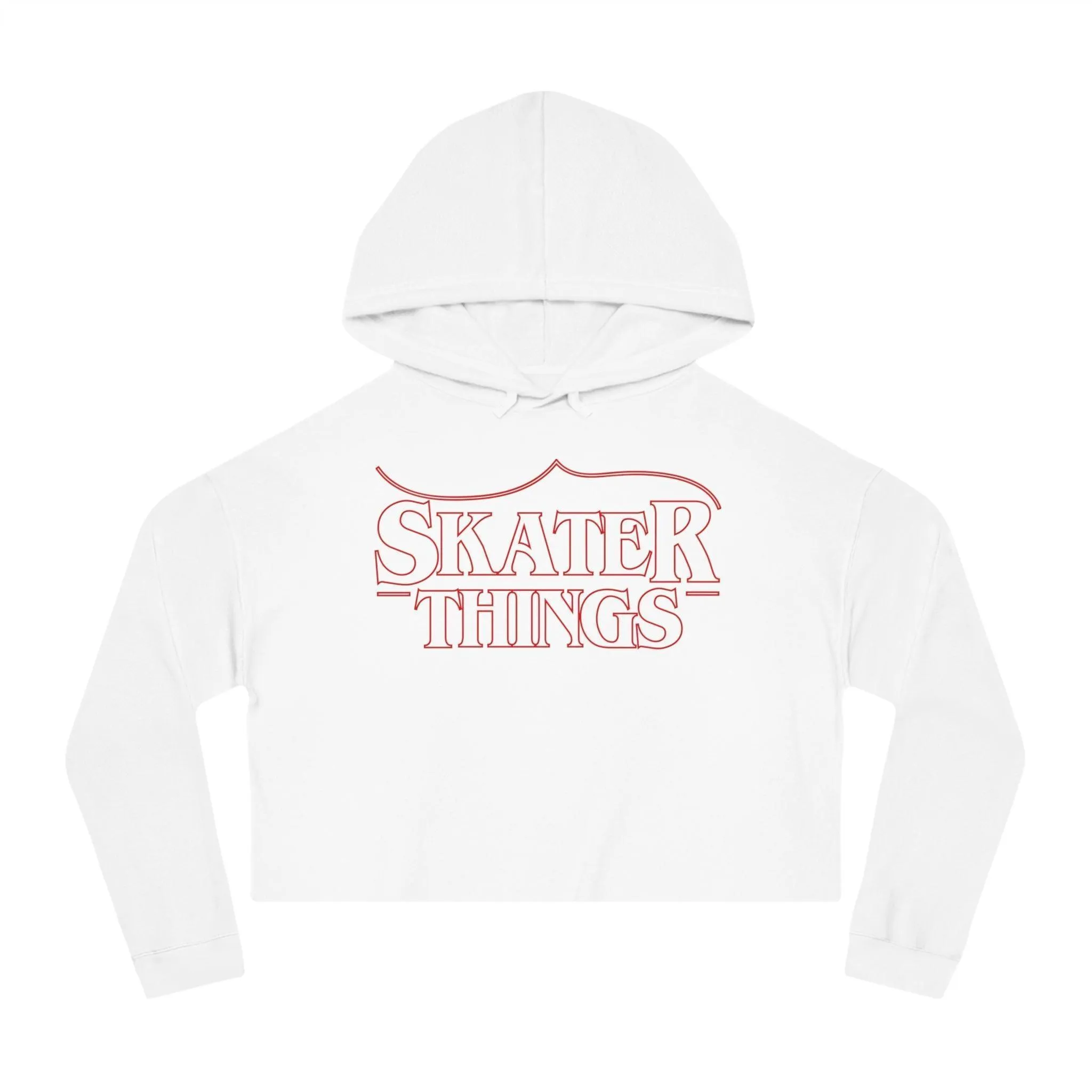 Skater Things Women’s Cropped Hooded Sweatshirt