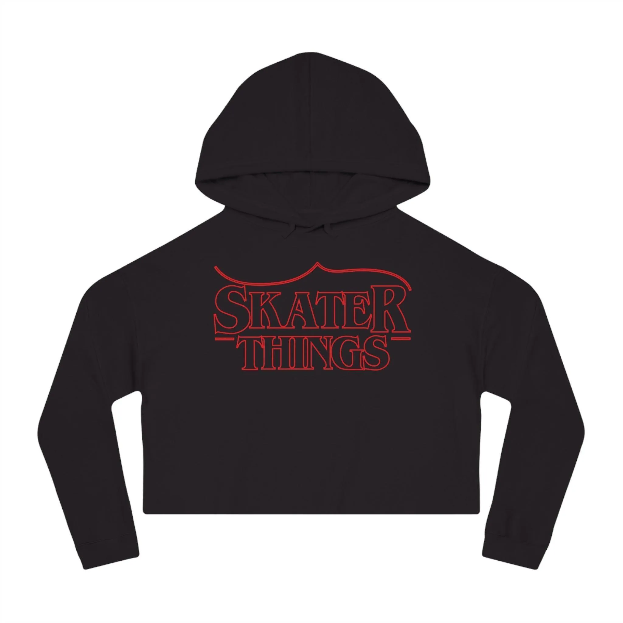 Skater Things Women’s Cropped Hooded Sweatshirt