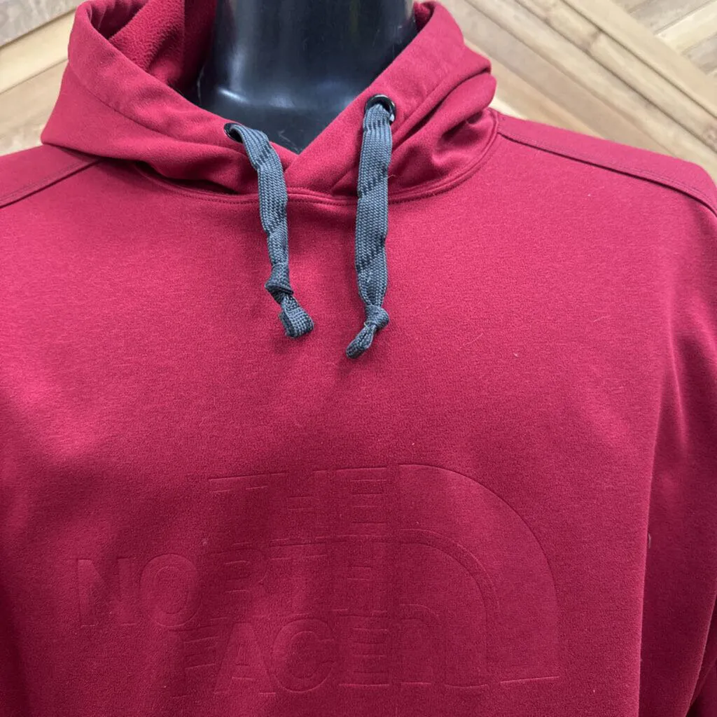 The North Face Red Hooded Sweatshirt: red-men-MD