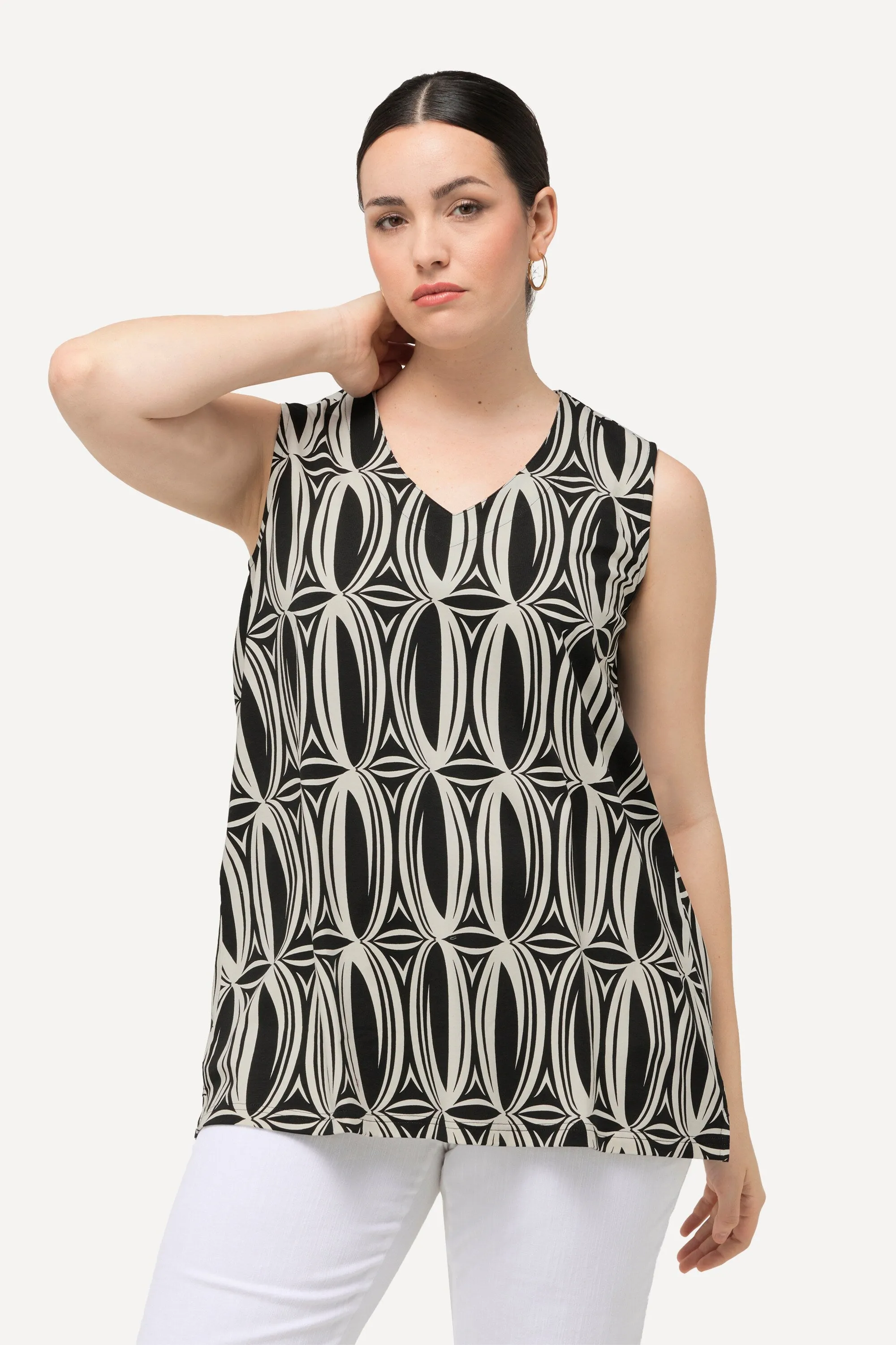 Ulla Popken Sleeveless Top in Black