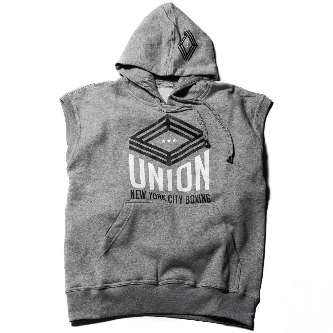 Union Boxing Sleeveless Hoodie - Grey