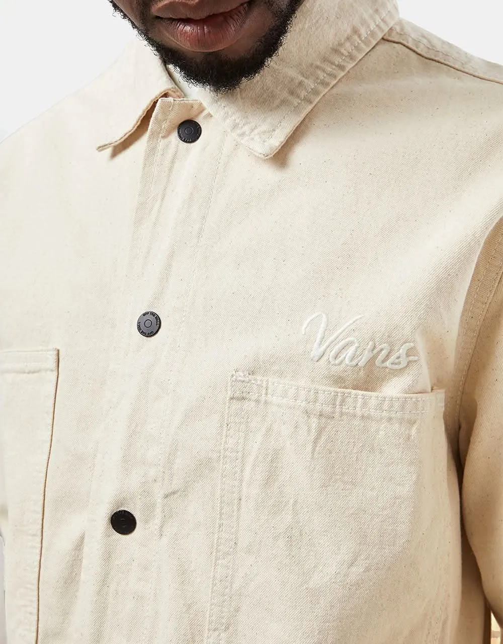 Vans Hickory Stripe Drill Chore Jacket - Natural