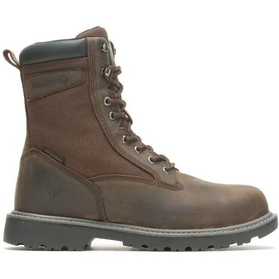 Wolverine Men's Floorhand 8" WP Steel Toe Work Boot Dark Brown W221041