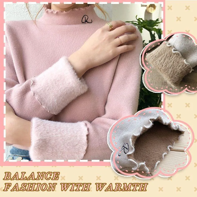 Women fleece and anti-crease base sweater free shipping